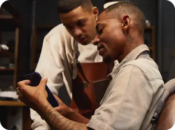 business owner using whatsapp to connect with client in business setting